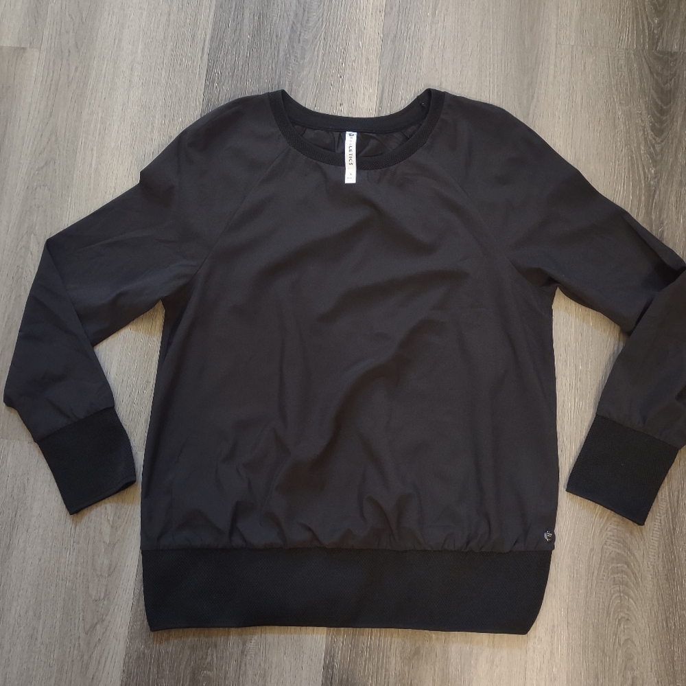 Fabletics Black Crew Neck Sweater Size Small